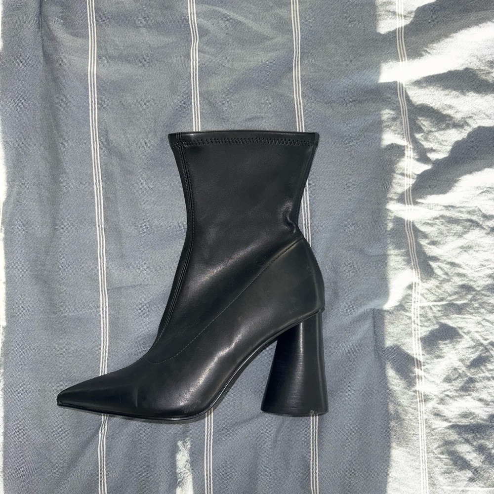 Steve Madden Black Heeled Ankle Boots